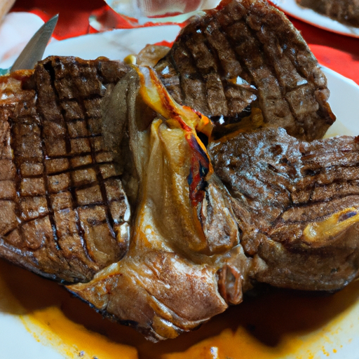Carne asada perfectamente en D'Ascuas, Argés